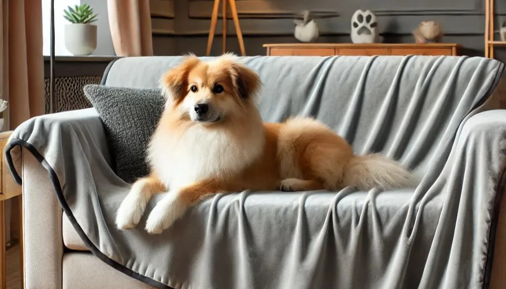 A DOG IN A COUCH