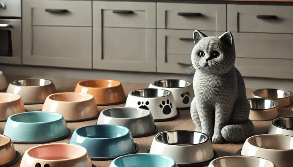 Cat Bowls: Finding the Perfect Fit for Your Feline Friend 2 Cat surrounded with multiple Bowls