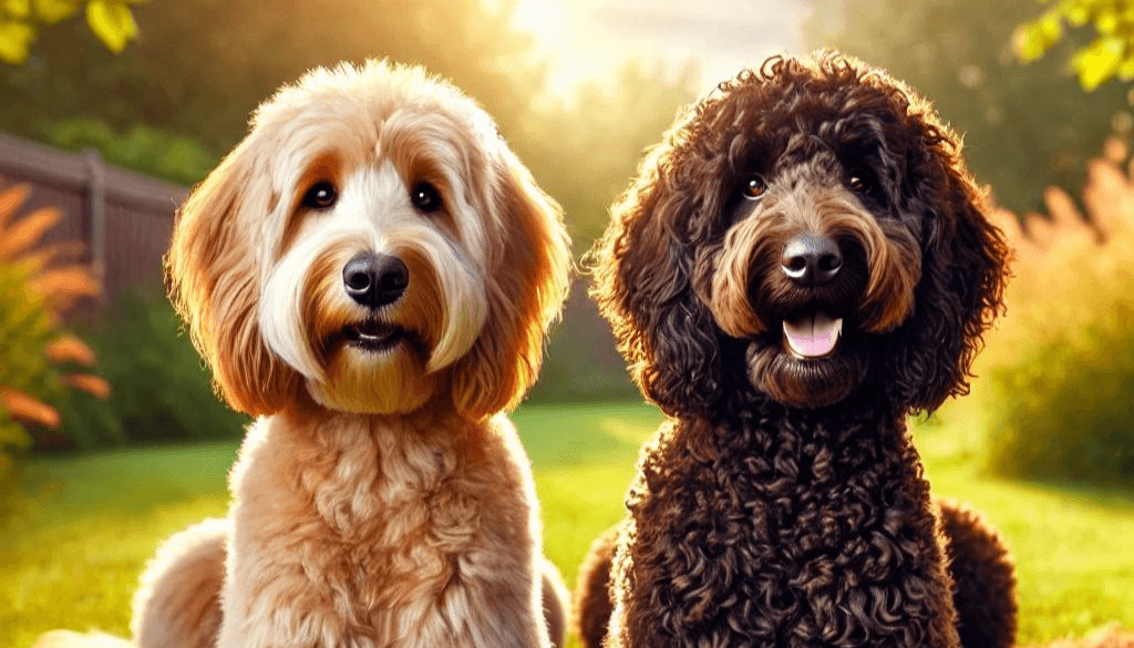Two_Double_Doodle_dogs