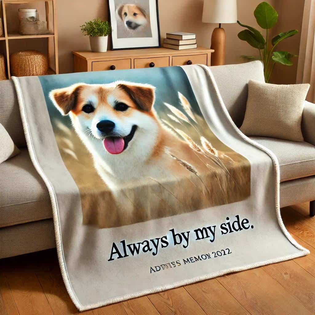 Pet Memorial Gifts: Over 10 great ideas 7 Personalized Pet Memorial Blankets