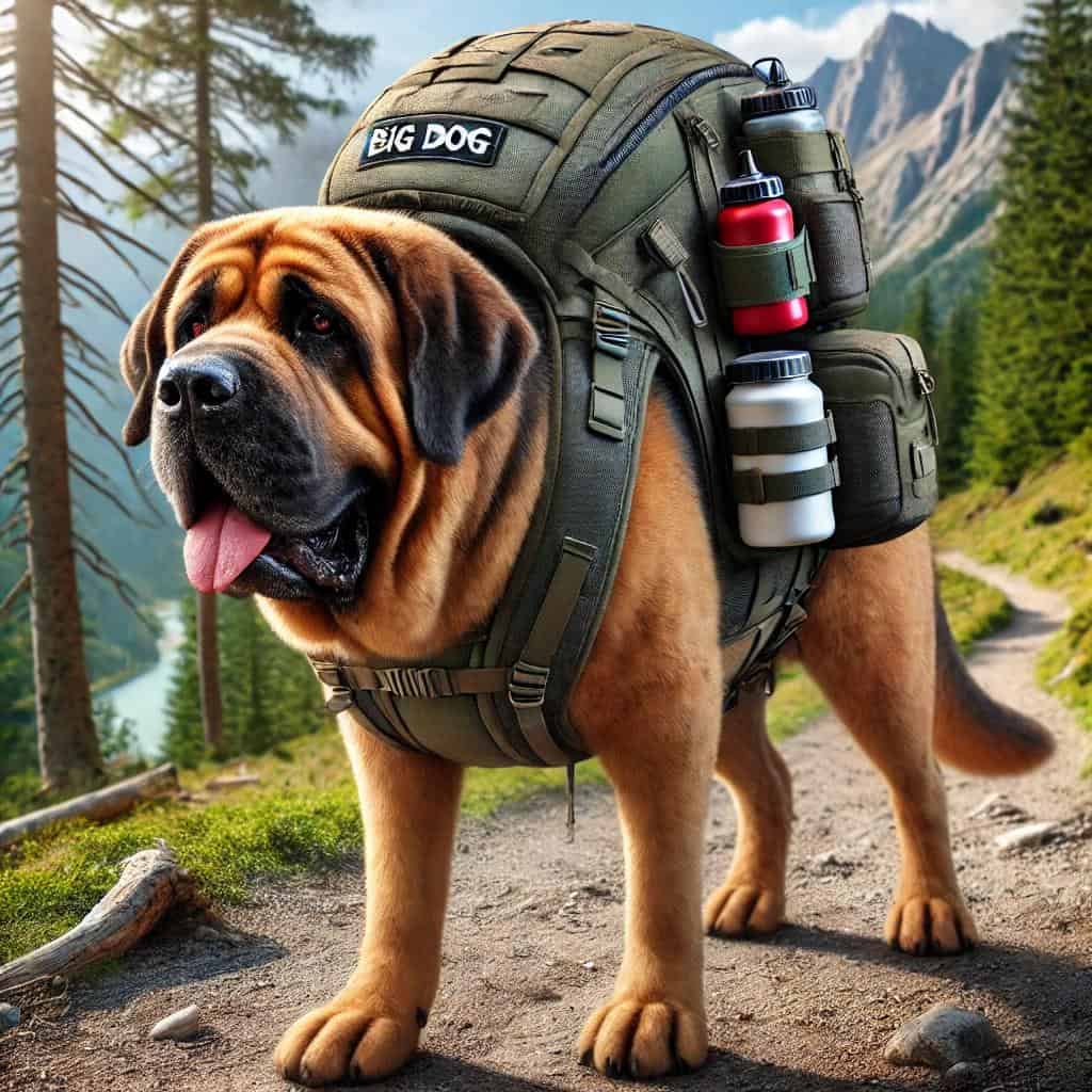 Dog Backpacks: Practical and Fun Solutions for Adventurous Dogs 6 a big dog wearing a backbag
