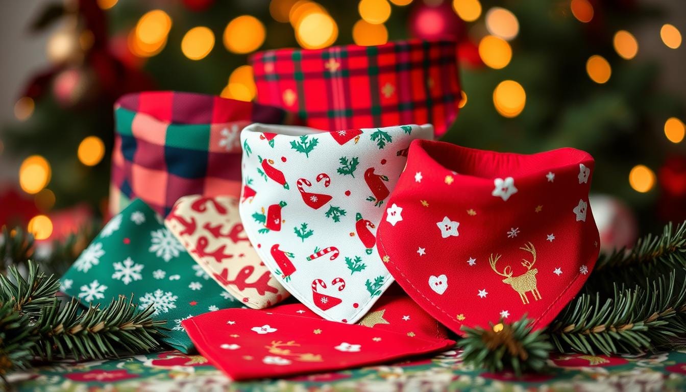 christmas dog bandanas