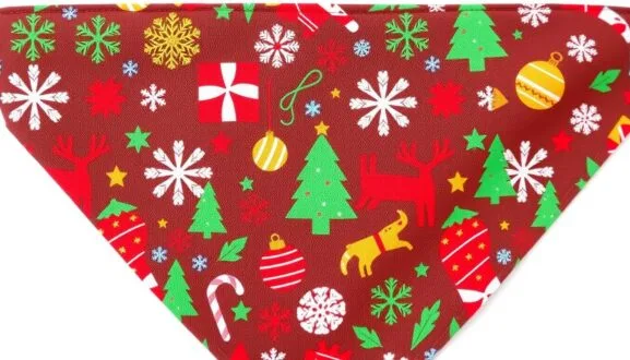 dog bandana christmas pattern dog bandana christmas pattern