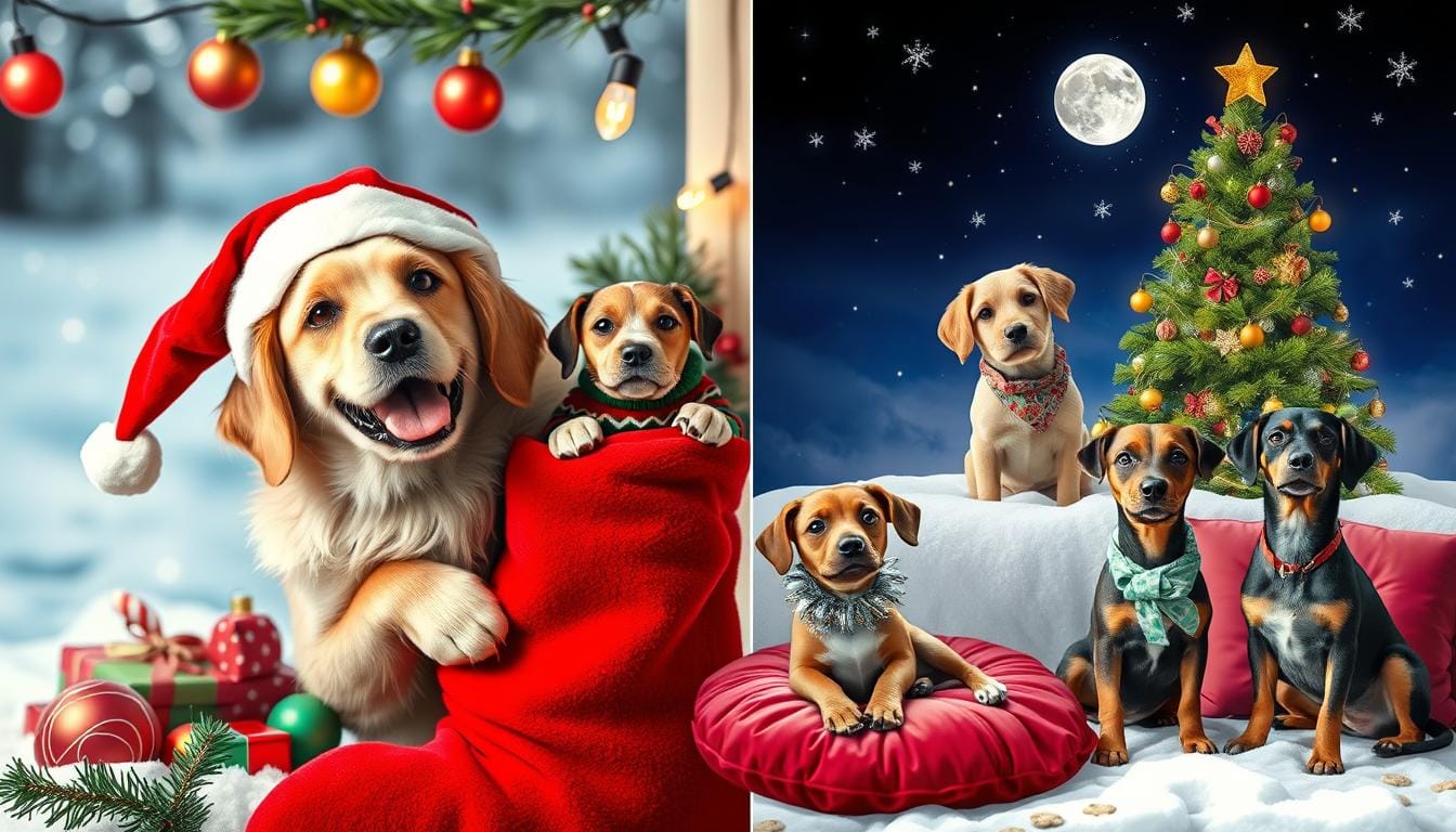 dog christmas cards