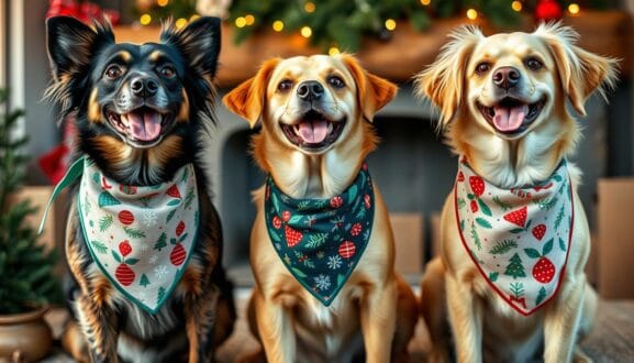 eco-friendly christmas dog bandanas eco-friendly christmas dog bandanas