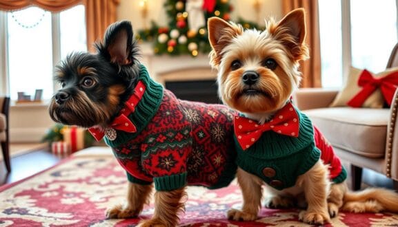Top 10 Dog Christmas Sweaters: Stylish and Snug Holiday Looks 5 luxury dog apparel