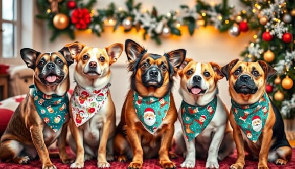 pup santa bandanas pup santa bandanas
