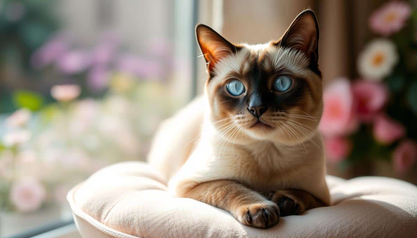 siamese cat with blue eyes