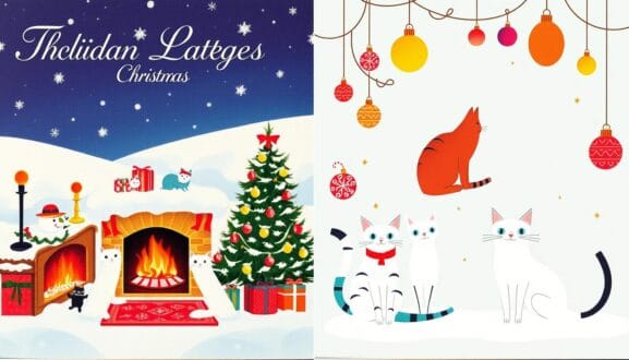 traditional and modern cat christmas cards traditional and modern cat christmas cards
