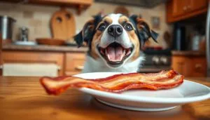 can dogs eat bacon​