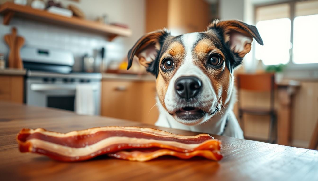 can dogs eat raw bacon
