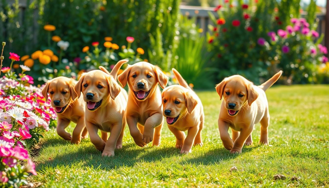 fox red labrador retriever puppies